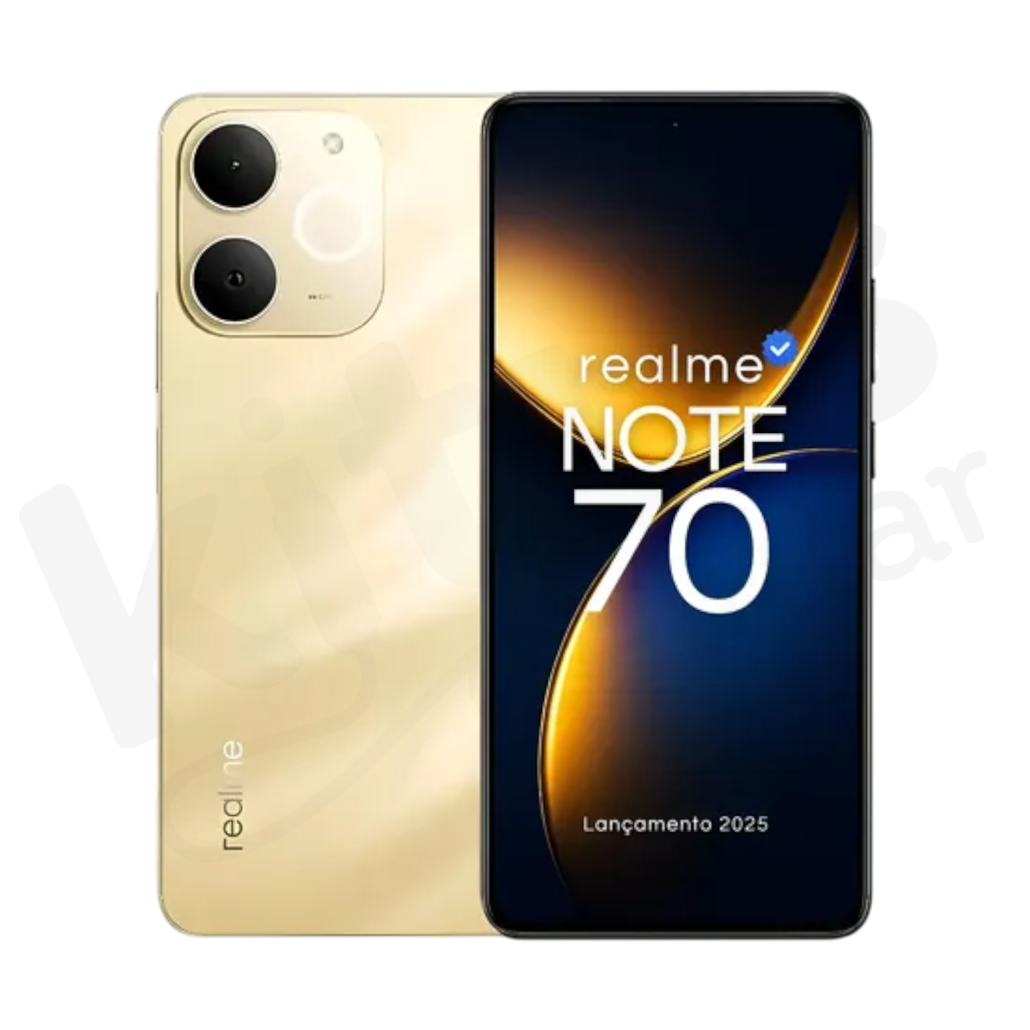 Smartphone Realme Note 70 256GB, 4GB+8GB RAM – Dourado
